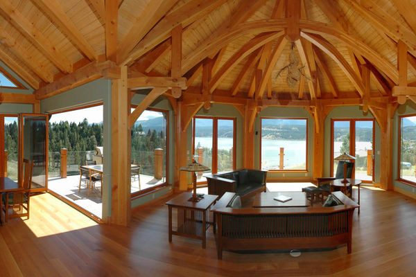 Purcell-Peaks-Invermere-BC-Canadian-Timberframes-Great-Room